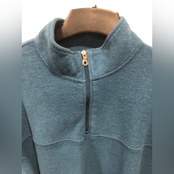 Men’s 2XL Croft and Barrow Teal long sleeve partial zip collared sweatshirt - Picture 7 of 17
